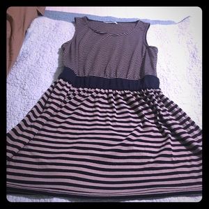 Sleeveless striped dress